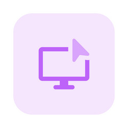 monitor input controls the on-screen cursor vector image