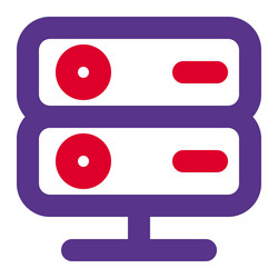 server stack used for data storage vector image