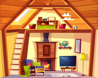 Cartoon House Interior Section Vector Images (over 230)