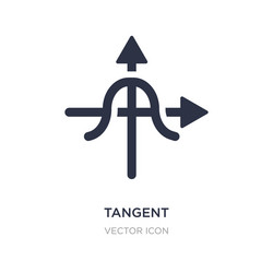 tangent icon on white background simple element vector image