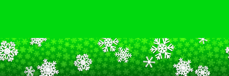 Christmas banner with white snowflakes vector