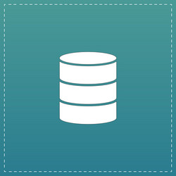 database flat icon vector