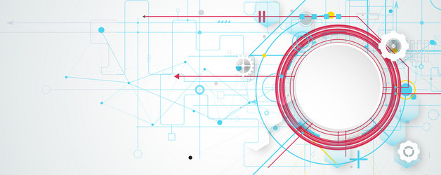 abstract structure circuit computer technology vector image