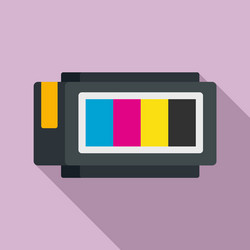 cartridge accessory icon flat style vector