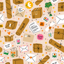 Mail Delivery Pattern vector image