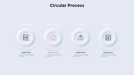 Modern infographic template vector