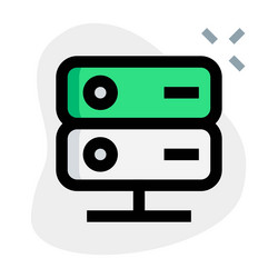 server stack used for data storage vector image