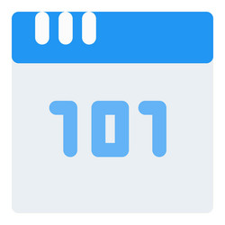 binary code computer numbering system vector image