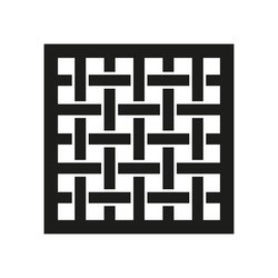 black maze symbol grid pattern square net icon vector image