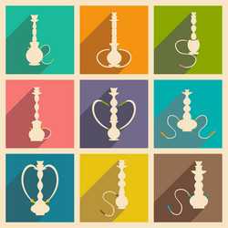 flat with shadow concept and mobile application vector image
