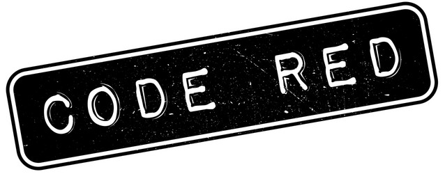 Code red rubber stamp Royalty Free Vector Image