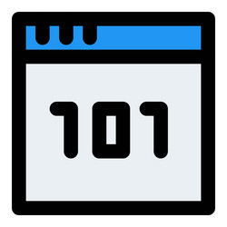binary code computer numbering system vector image