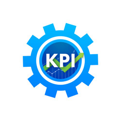 kpi key performance indicator measurement vector image