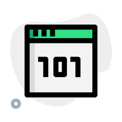 binary code computer numbering system vector image