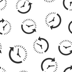 clock countdown icon seamless pattern background vector image