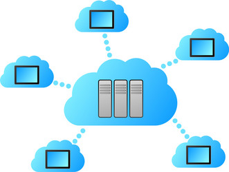 cloud computing vector image