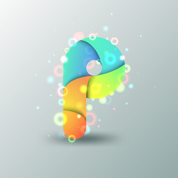 modern capital letter n Vector Image