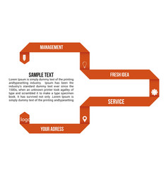 orange infographic elements vector