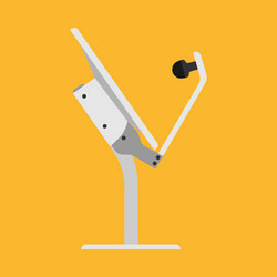 Tv antenna broadcast media icon technology vector