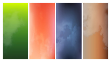 modern colorful gradient background with clouds vector image