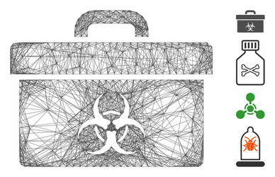 net biohazard toolbox mesh vector image