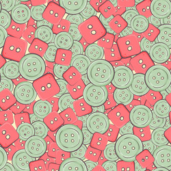 seamless background with colorful buttons vector image