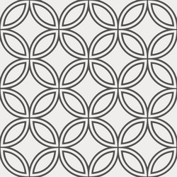 seamless geometric pattern with overlapping vector image