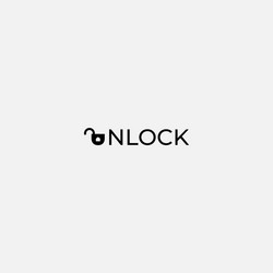 Lock lettering logo Royalty Free Vector Image - VectorStock