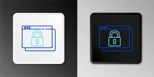 line secure your site with https ssl icon vector image