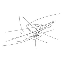 random curvy squiggly tangled lines knot loop vector image