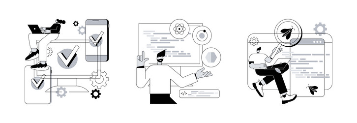 cross-platform operating system abstract concept vector image