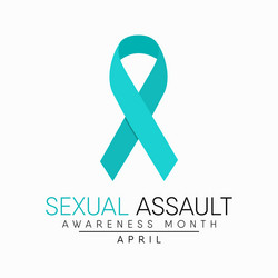 Sexual assault awareness month vector