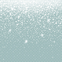 Snow effect isolated falling winter vector