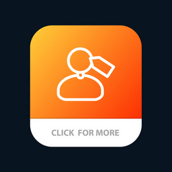tag mark mane work mobile app button android vector image