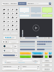 web design elements set vector image