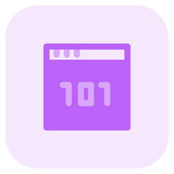 binary code computer numbering system vector image