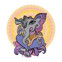 ganesha hand drawn Vector Image