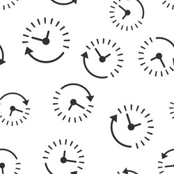 clock countdown icon seamless pattern background vector image