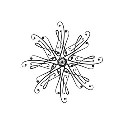 design element in the form of a chandelier vector