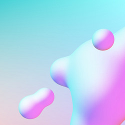 fluid design liquid blobs with vibrant intense vector image