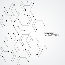 molecular structure pattern background vector image
