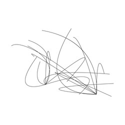 random curvy squiggly tangled lines knot loop vector image