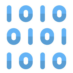 binary code digital transformation concept vector image