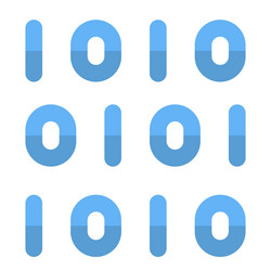 Binary code digital transformation concept vector