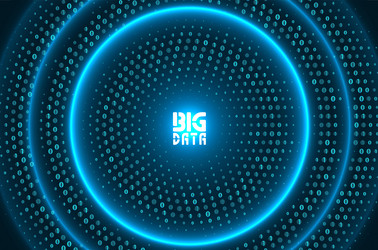 abstract digital code visualization vector image