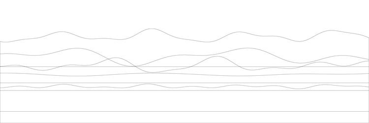 abstract line art with flowing wave patterns vector image