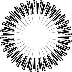 geometric hud sc-fi gui ui circular elements vector image