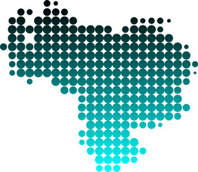 Map of venezuela vector