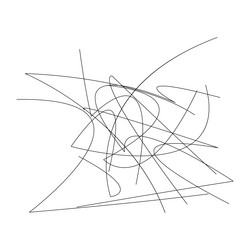 random curvy squiggly tangled lines knot loop vector image