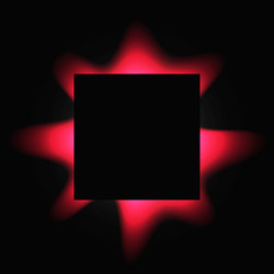 square illuminate light frame with color gradient vector image